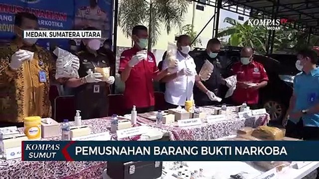 Sabu, Ganja, dan Ekstasi Dimusnahkan BNN Provinsi Sumatera Utara