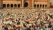 Muslims take part in prayer at Jama Masjid, Old Delhi
