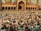 Muslims take part in prayer at Jama Masjid, Old Delhi