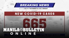 DOH reports 665 new cases, bringing the national total to 2,832,375, as of NOVEMBER 29, 2021