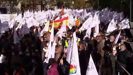Manifestação contra o aborto em Madrid