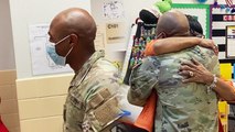 'US soldier returns after 7 months & surprises mom during her class'