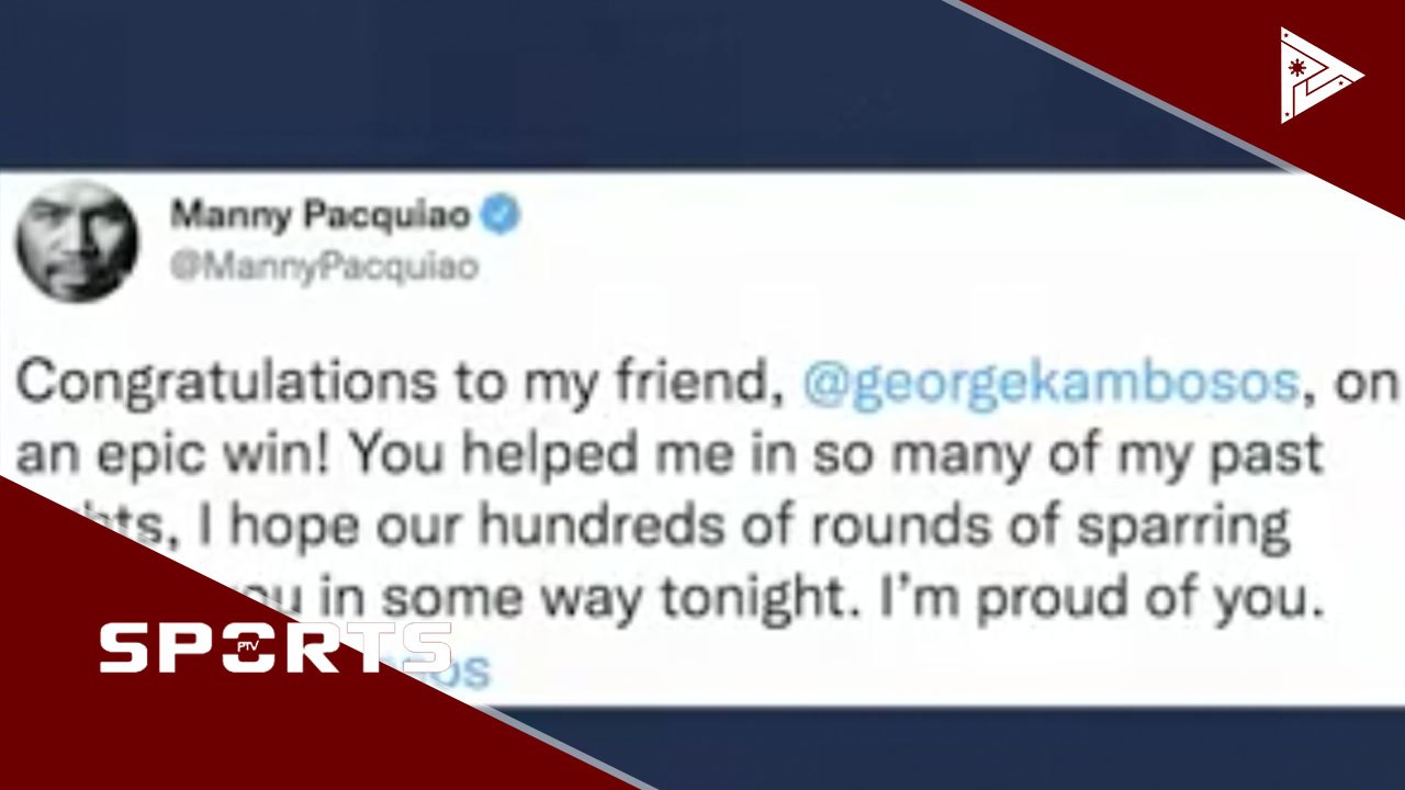 Pacquiao, binati ang dating sparmate na si Kambosos #PTVSports