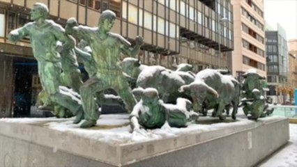 Arwen remite dejando una estampa blanca en el norte de España