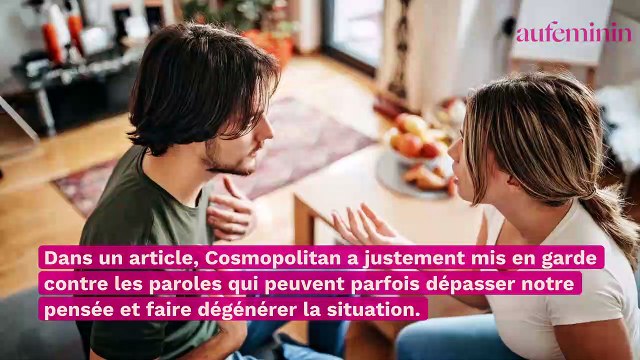 Vie de couple : les deux mots à bannir durant une dispute