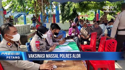 Polres Alor Membuka Gerai Akselerasi Vaksin Serentak di 3 Lokasi Berbeda