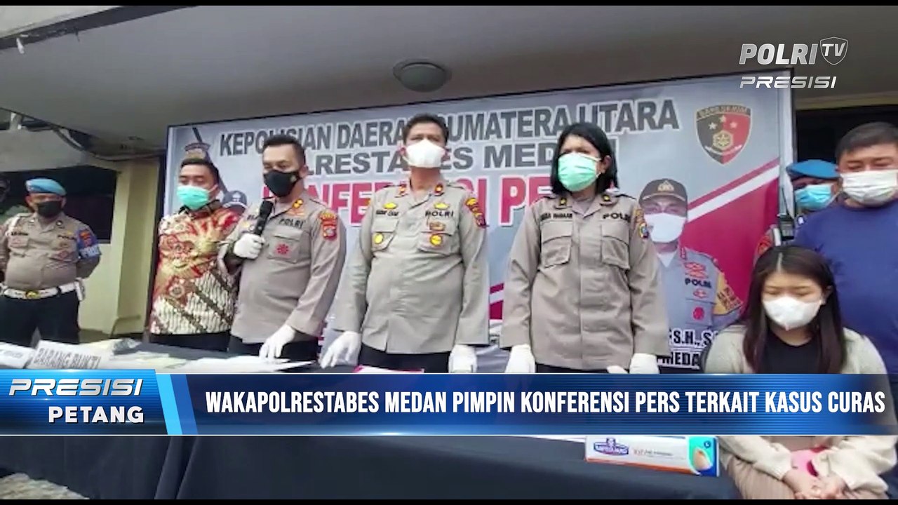 Wakapolrestabes Medan Pimpin Konferensi Pers Kasus Pencurian Dengan Kekerasan