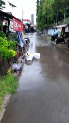 Tambun Selatan Hujan Deras Jalan Stasiun Tergenang