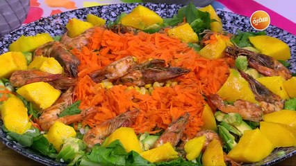 سلطة مانجو بالجمبري | نورا السادات