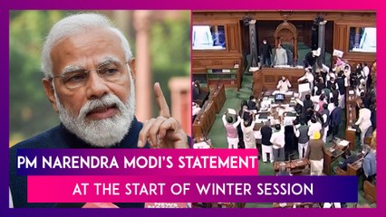 PM Narendra Modi Asks MPs To Have Productive Winter Session, Adhere To Constitutional Norms & Values