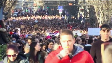 شاهد: توسع دائرة الاحتجاجات ضد التلوث في صربيا