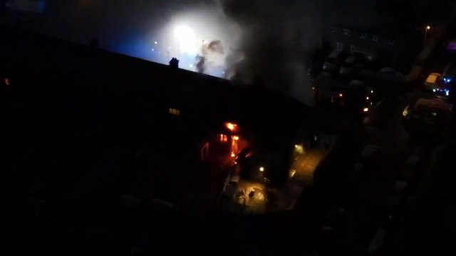 Firefighters tackle house blaze in Northampton, Nov 28, 2021