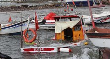 Kocaeli’de fırtına 7 tekneyi batırdı