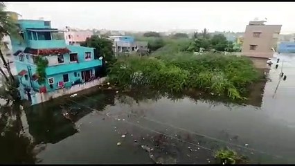 மார்பளவு தேங்கியுள்ள மழை நீர்.. அத்தியாவசிய பொருளைக் கூட வாங்க முடியவில்லை.. பொதுமக்கள் குமுறல்