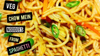 Chow mein noodles recipe | Vegetable chow mein | How to make chow mein | Hyderabadi food channel