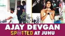 Ajay Devgan spotted wearing a t-shirt with a Shiva Mahakal design. | Oneindia