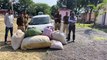 Vehicle stopped by firing on tyre, 160 kg of illegal doda sawdust reco