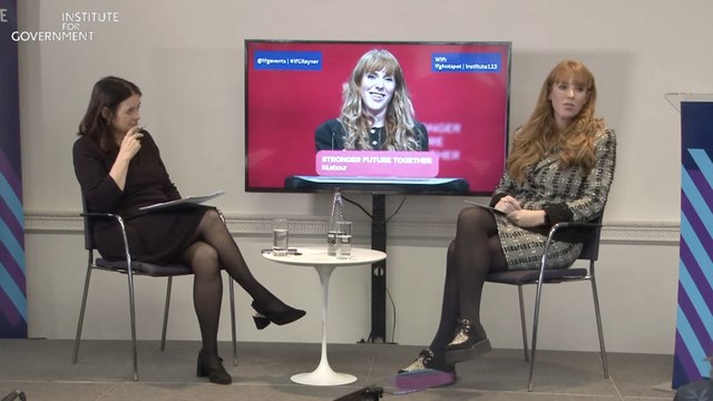 Deputy Labour leader Angela Rayner asked about Keir Starmer’s shadow cabinet reshuffle