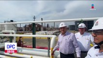 López Obrador supervisa rehabilitación de la refinería de Salina Cruz, Oaxaca