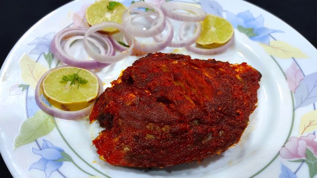 Pomfret Fish Tawa Fry Recipe | Paplet Fish Masala Fry Recipe | Fish Fried Pomfret