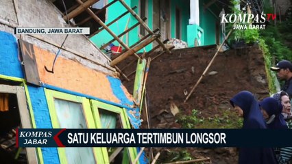 Sekeluarga Tertimbun Longsor, 1 Balita Meninggal