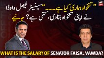 What is the salary of Senator Faisal Vawda?