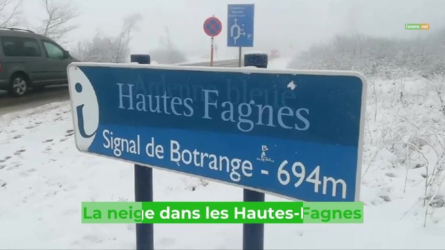 La neige ce lundi dans les Hautes-Fagnes