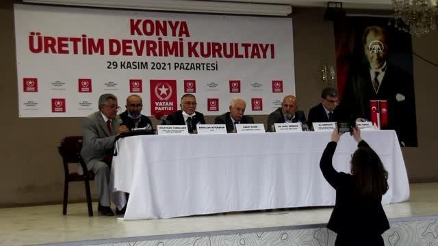 Vatan Partisi Genel Başkanı Perinçek, Üretim Devrimi Kurultayı na katıldı