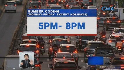 Number coding, muling ipatutupad ng MMDA mula 5pm to 8pm | Saksi