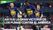 Pumas derrota y elimina de la liguilla al América en el Estadio Azteca