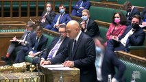 Coronavirus - Sajid Javid makes statement to MPs on Omicron variant and booster vaccines