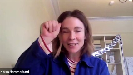 Alex Young and Kaisa Hammarlund, two stars of the Crucible Christmas musical She Loves Me.