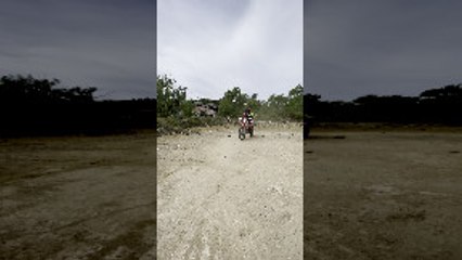 Man Goes Over Handlebars During Enduro Stunt