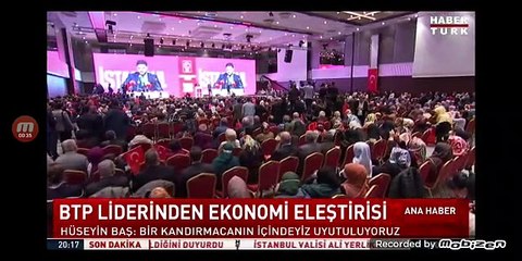 HABERTÜRK ANA HABER BTP LİDERİNDEN EKONOMİ ELEŞTİRİSİ