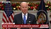 Variant Omicron - "Il n'y a pas de raison de paniquer et aucune nouvelle fermeture des frontières n'est envisagée pour l'instant" déclare le président américain, Joe Biden, dans un discours à la Maison Blanche