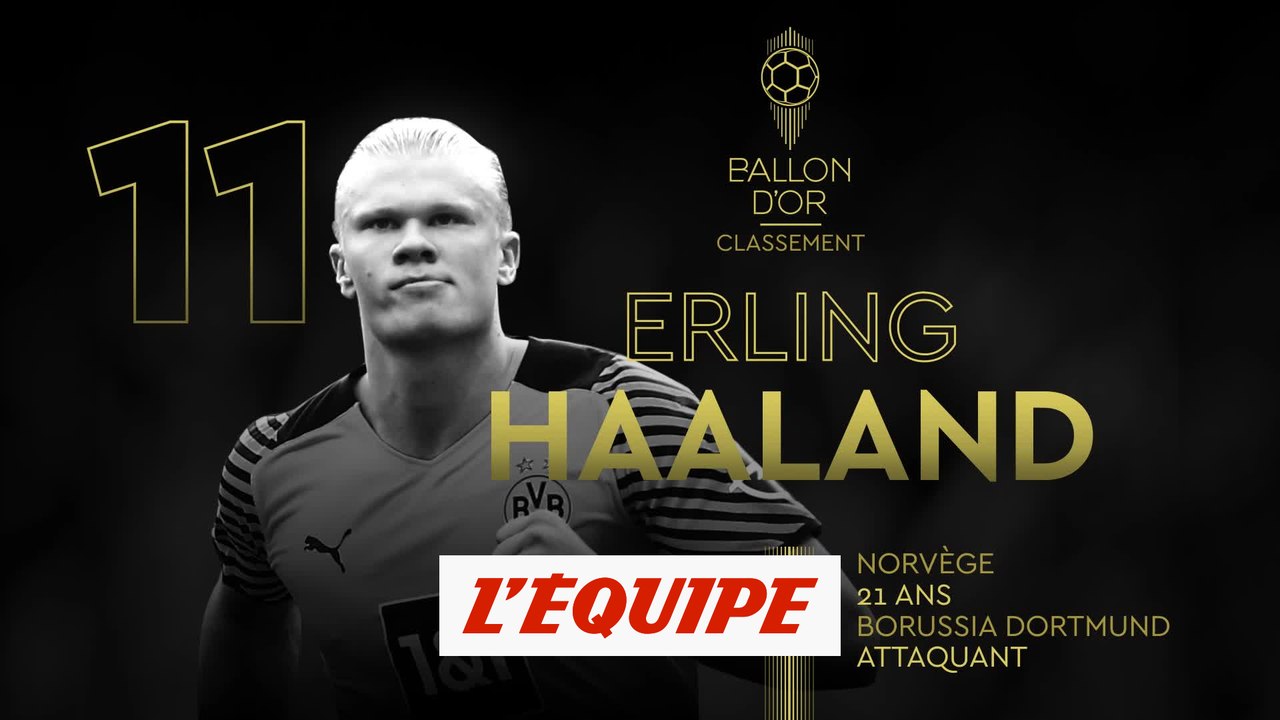 Haaland 11e du classement - Foot - Ballon d'Or