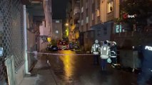 Şişli'de şiddetli rüzgar bir binanın çatısını başka bir binanın çatısına uçurdu