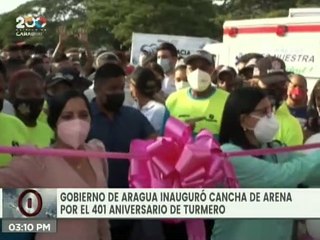 Entérate | Gobernación de Aragua inauguró cancha deportiva de arena en Turmero
