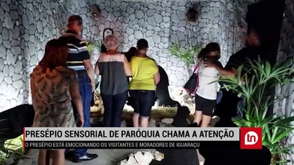 Presépio sensorial chama atenção na região; veja