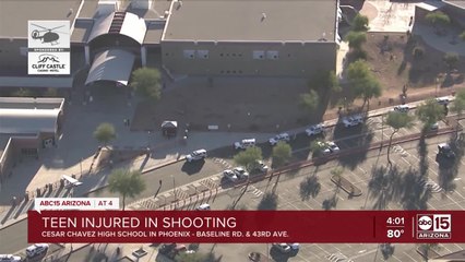 PD: Suspect sought after teen shot at Cesar Chavez High School in Phoenix