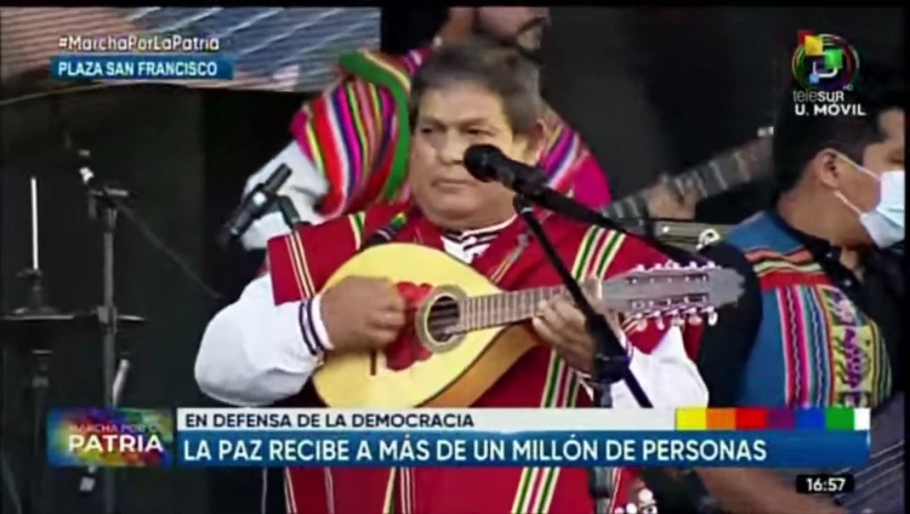 Concluye en La Paz la Marcha por la Patria con asistencia de miles de bolivianos
