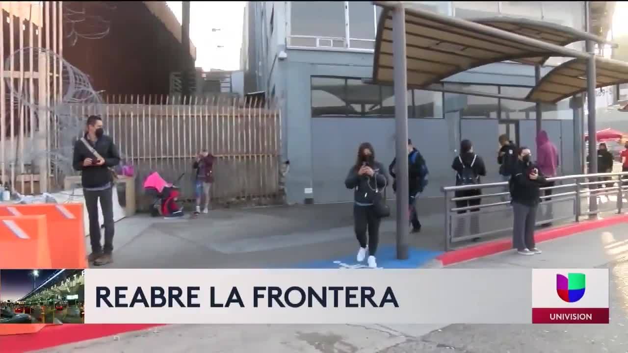 Reapertura de la frontera en San Diego