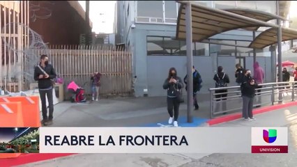 Reapertura de la frontera en San Diego