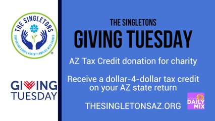 GivingTuesday Twenty-Five Percent Match with The Singletons