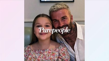 David Beckham le visage en sang à cause de sa fille Harper