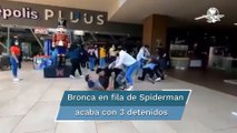 Euforia por Spiderman llega a los golpes; circula video de bronca en cine de Cuernavaca