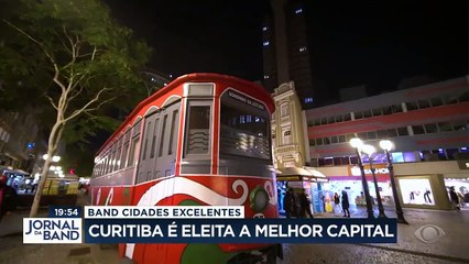 Download Video: A partir de hoje, apresentamos no Jornal da Band as vencedoras do prêmio Band Cidades Excelentes - o Óscar da Gestão Pública no Brasil. Curitiba foi eleita a melhor capital.