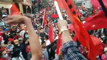 Miles de seguidores de Libre celebran el triunfo de su candidato en Lepaera, Lempira