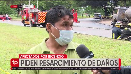 El conductor de un micro cuenta cómo es que pudo salir ileso del incendio de cisterna