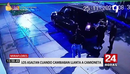 Miraflores: delincuentes encañonan y roban a grupo de amigos en la puerta de su casa